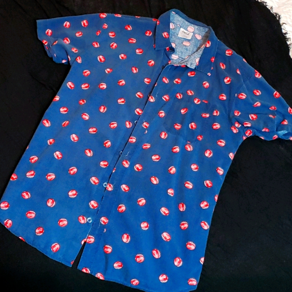 Coca Cola Bottle cap Button Down